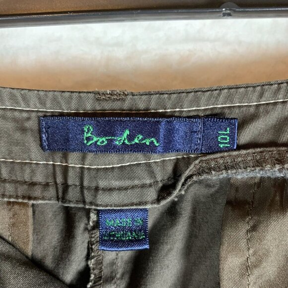 Boden Pants Women's 10 Brown Cotton Stretch Pockets‎ Mid-Rise Straight Leg 9681 - Picture 11 of 13